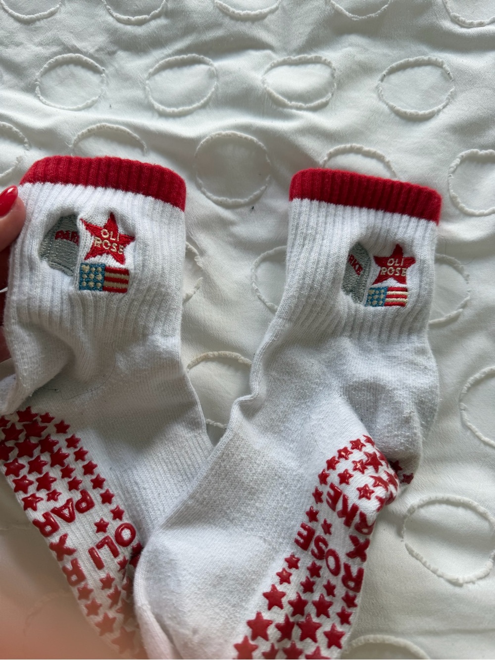 PARKE X Oli Rose Pilates socks